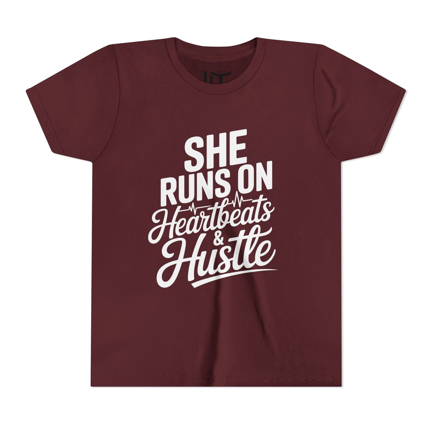 Heartbeats And Hustle Youth Short Sleeve Tee