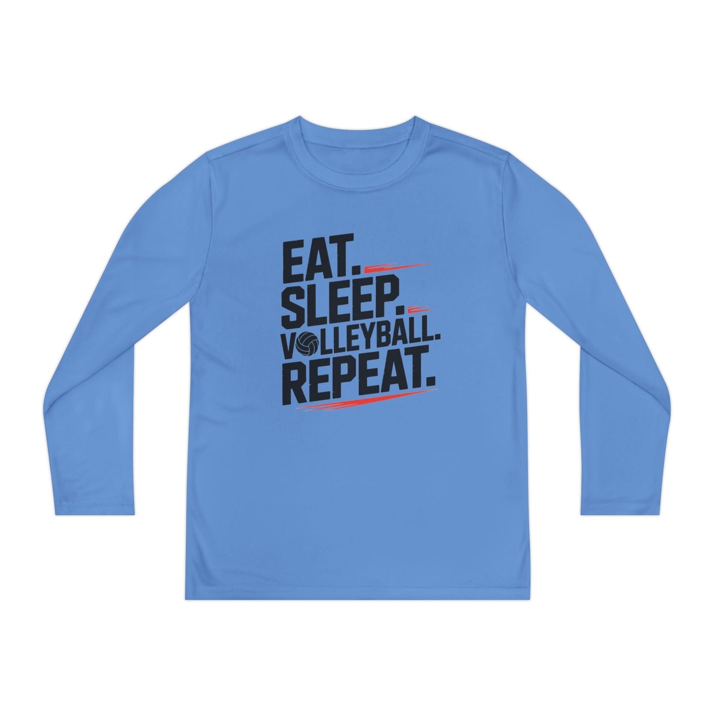 Eat.Sleep.Volleyball.Repeat Youth Long Sleeve Competitor Tee