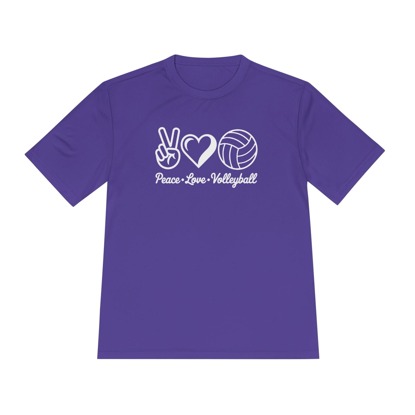 Peace • Love • Volleyball Unisex Moisture Wicking Tee