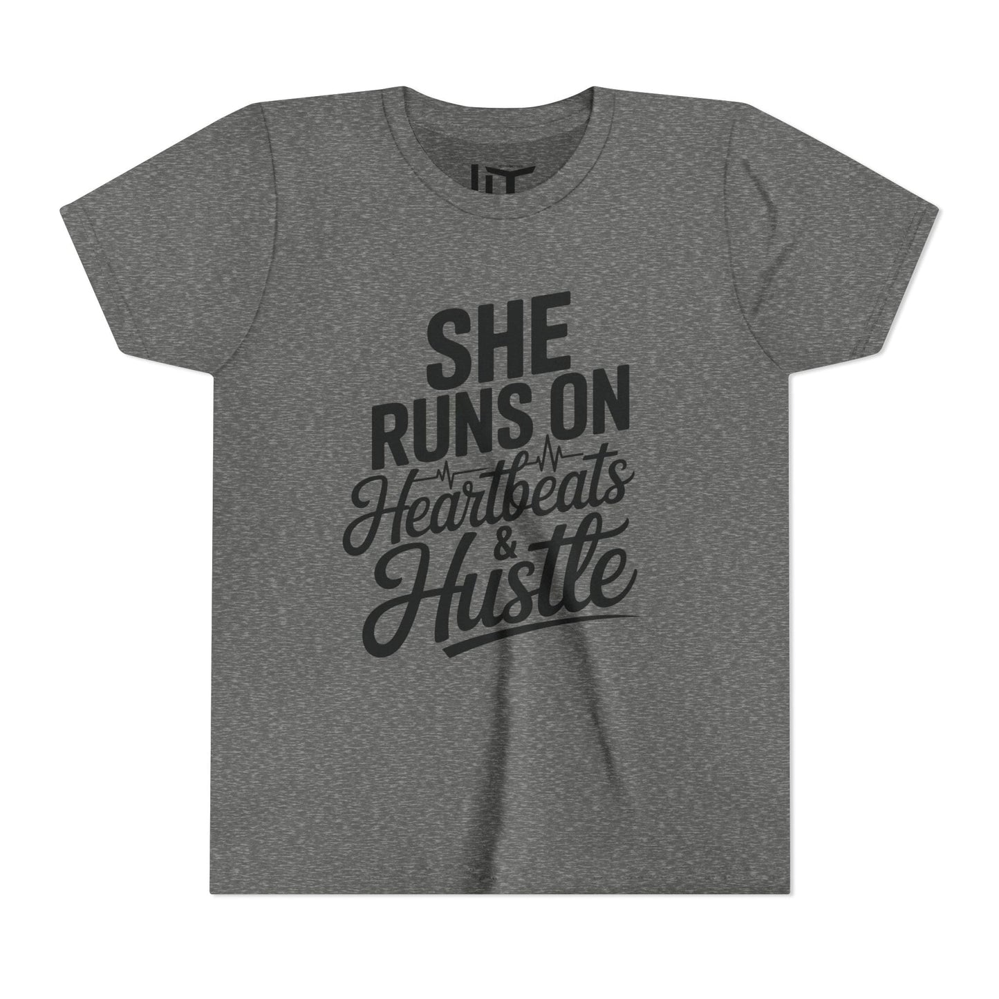 Heartbeats And Hustle Youth Short Sleeve Tee