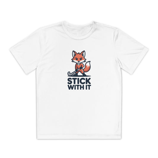 Stick With It Youth Moisture Wicking Tee