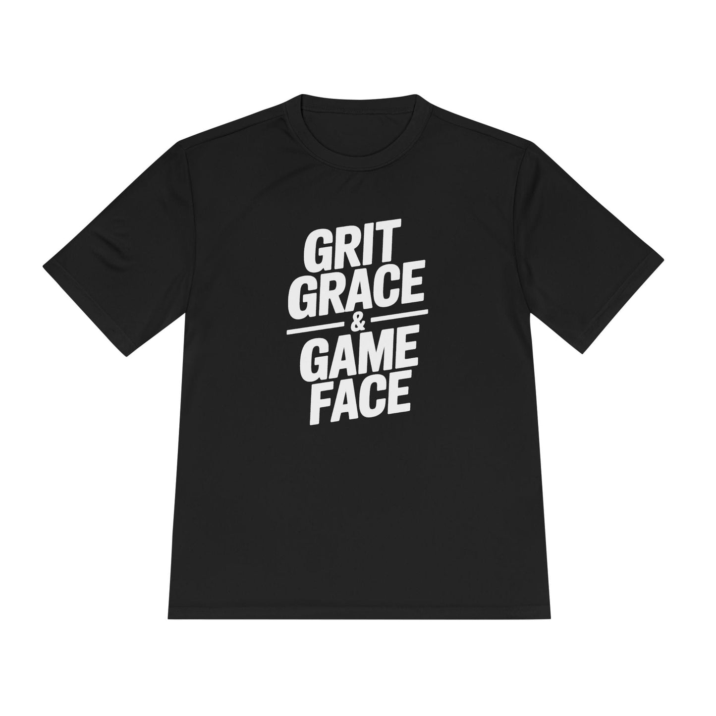 Grit, Grace, And Game Face Unisex Moisture Wicking Tee