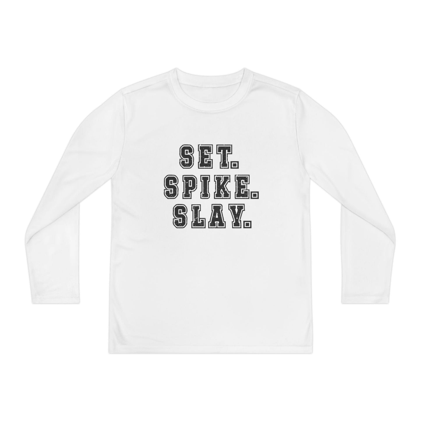 Set.Spike.Slay Youth Long Sleeve Competitor Tee