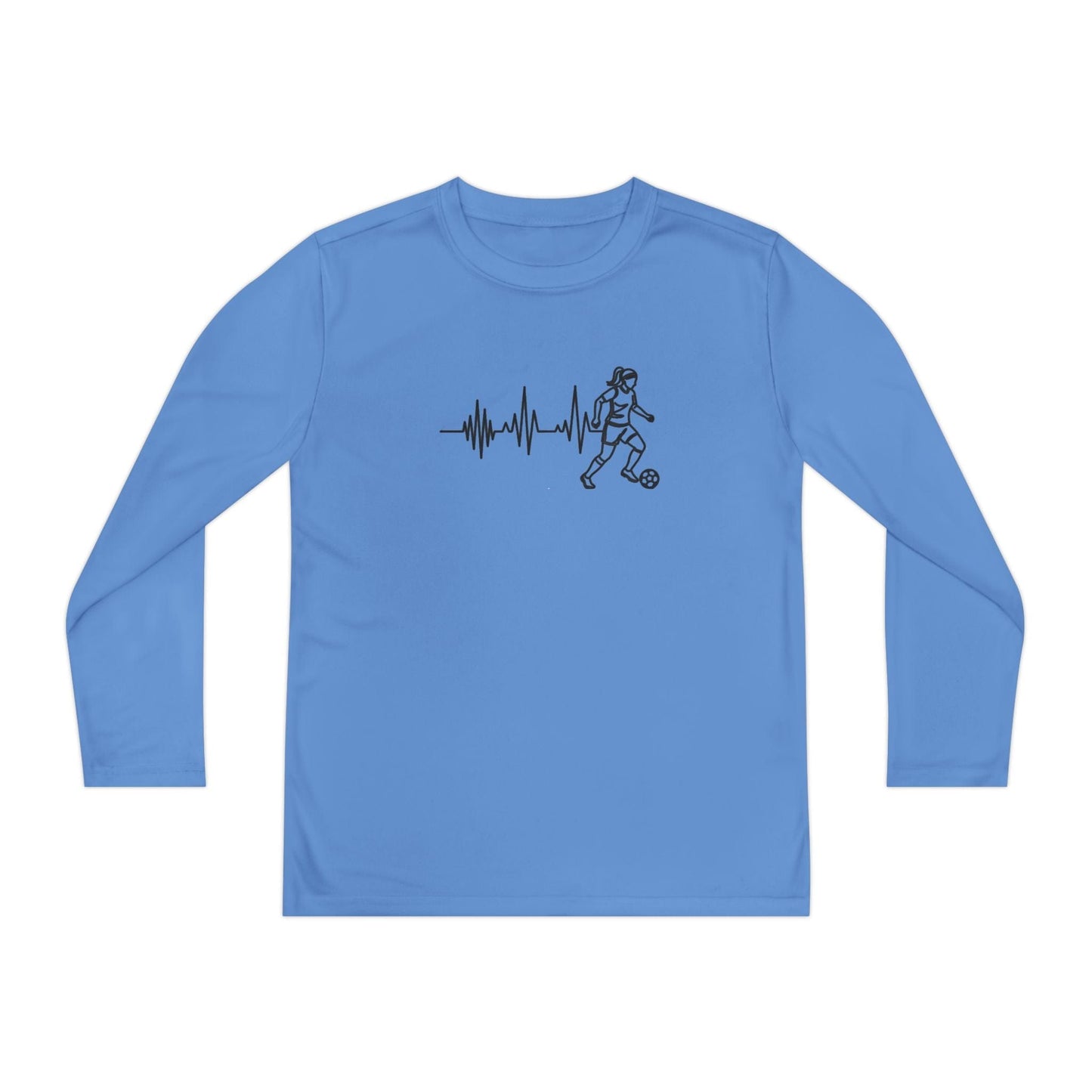 Soccer Heartbeat Youth Long Sleeve Competitor Tee