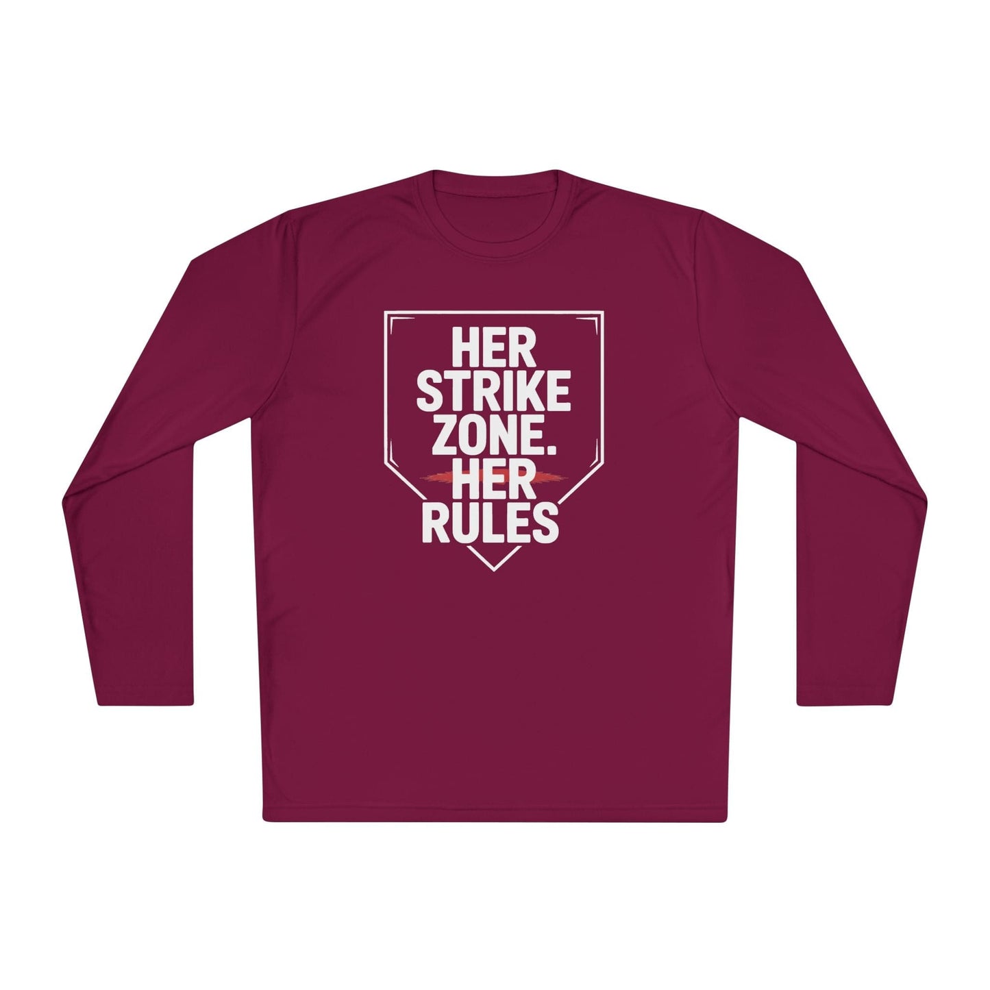 Her Strike Zone, Her Rules Lightweight Long Sleeve Tee
