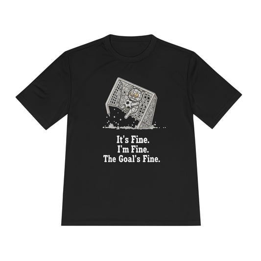It's Fine, Soccer Unisex Moisture Wicking Tee