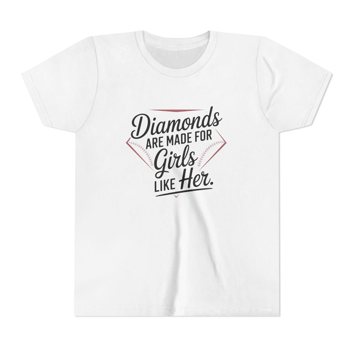 Diamonds Are Made for Girls Like Her Youth Short Sleeve Tee