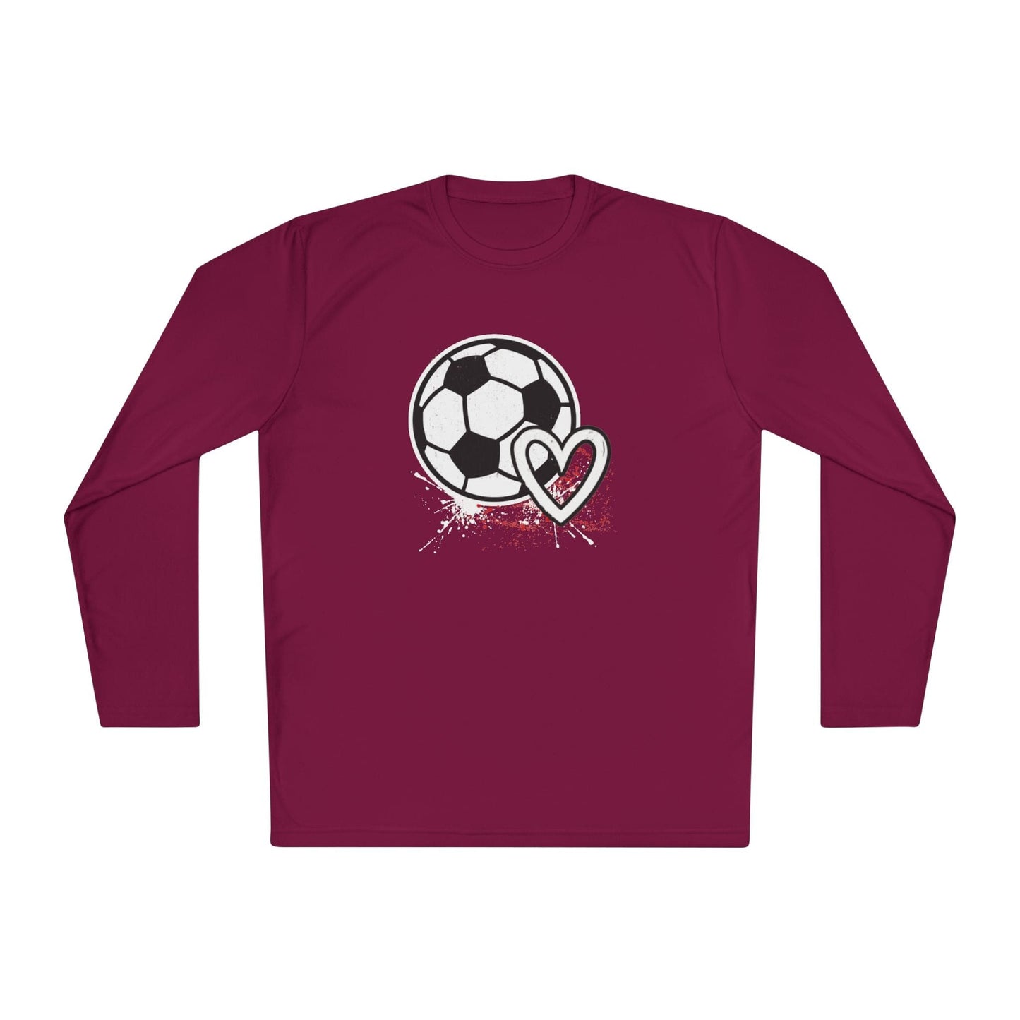 Soccer Is Her Heartbeat  Lightweight Long Sleeve Tee