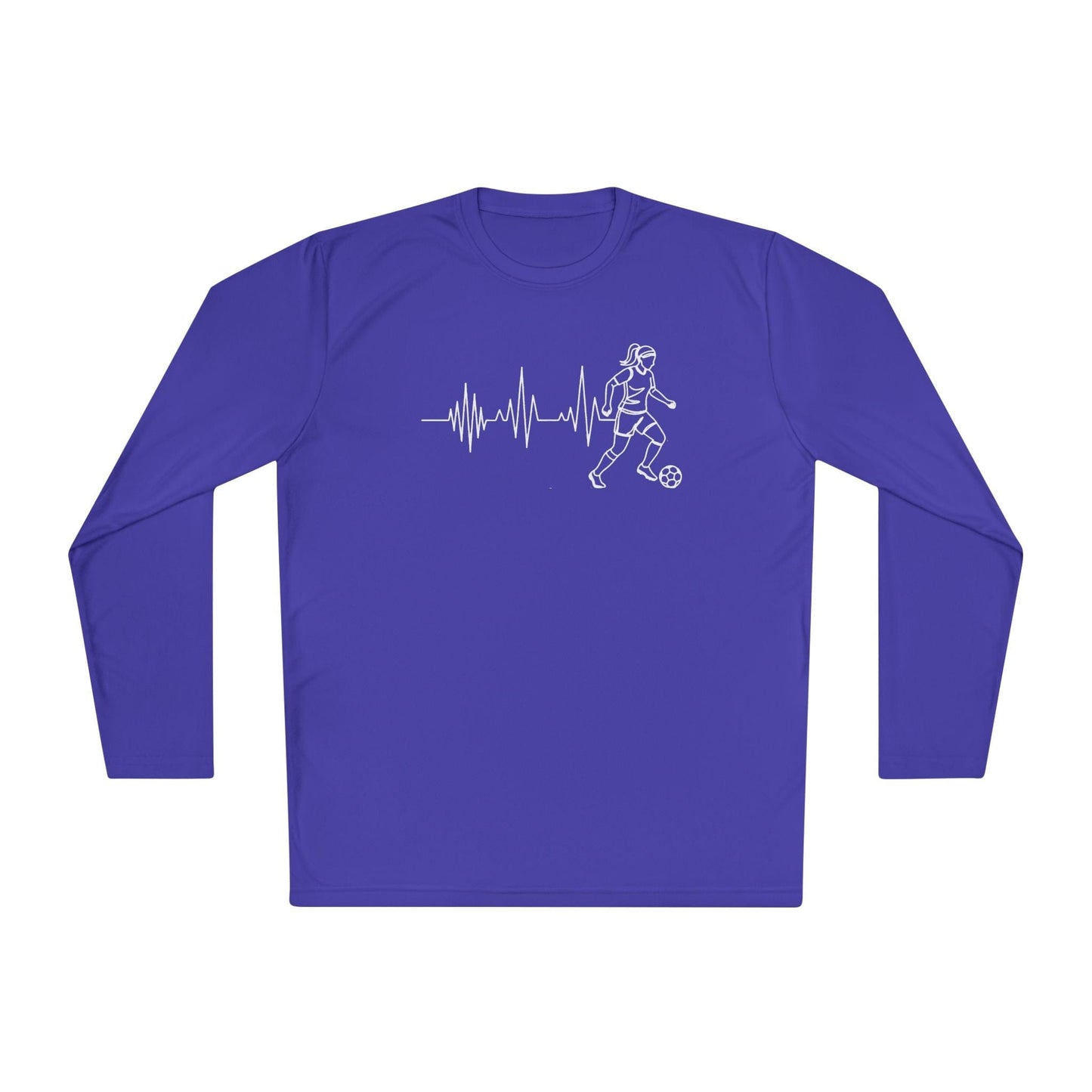 Soccer Heartbeat Lightweight Long Sleeve Tee