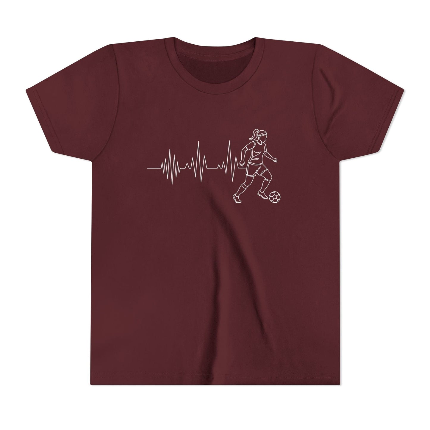 Soccer Heartbeat Youth Short Sleeve Tee