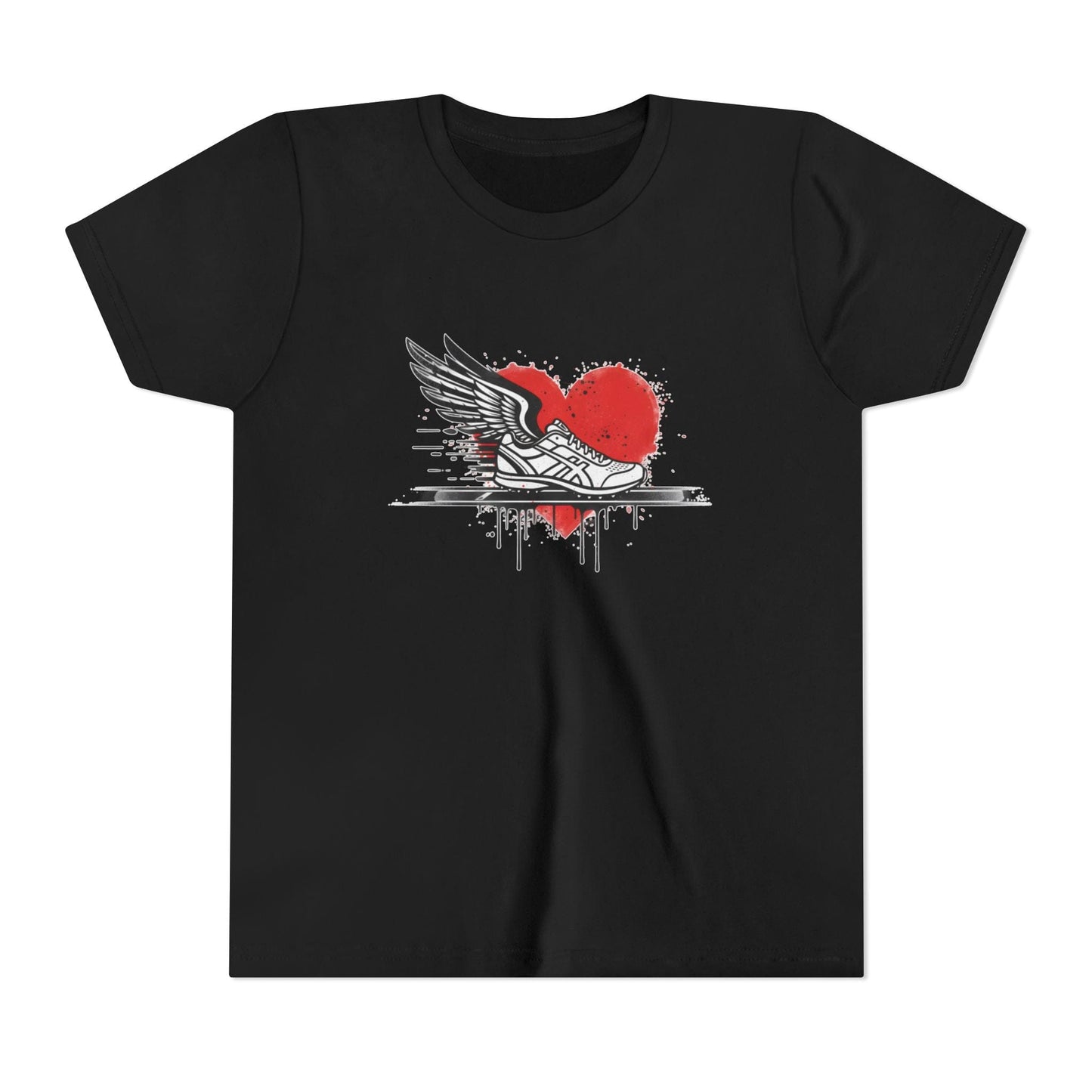 Running Is Her Heartbeat Youth Short Sleeve Tee