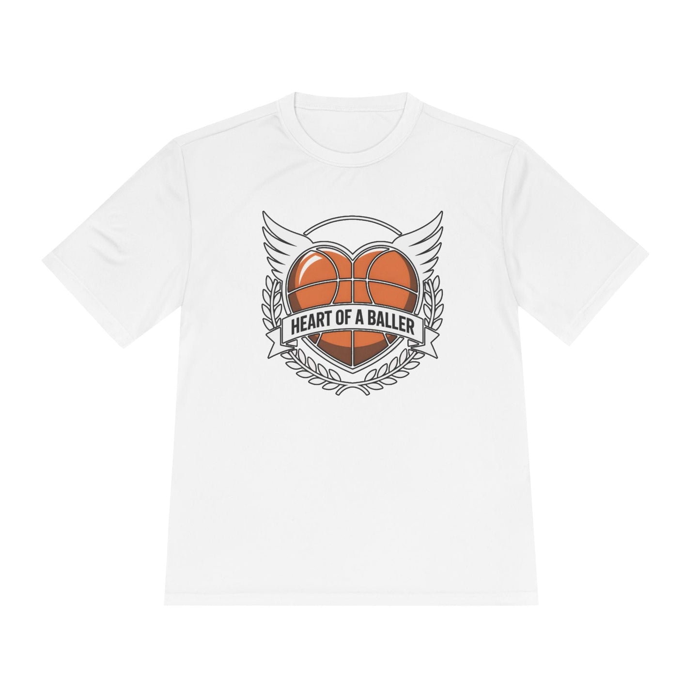 Heart Of A Baller-Basketball  Unisex Moisture Wicking Tee
