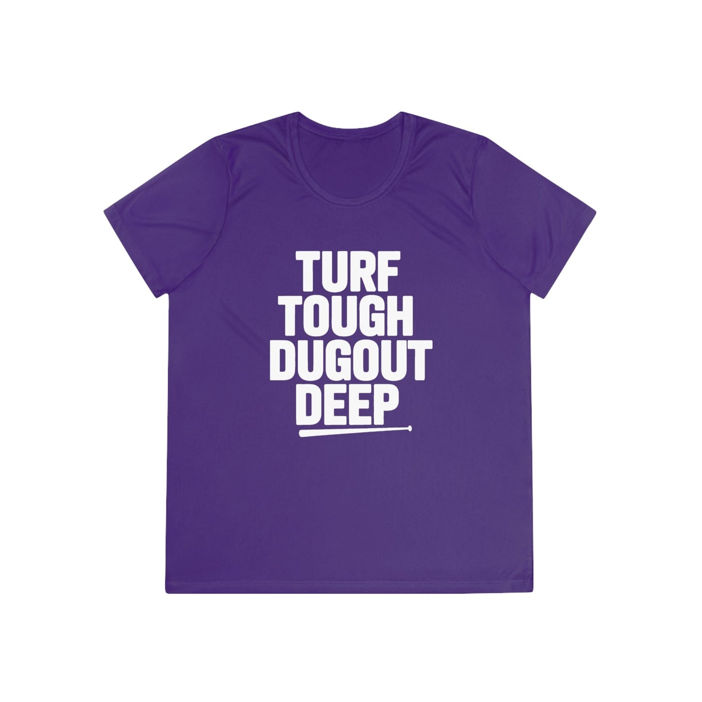 Turf Tough, Dugout Deep Ladies Moisture Wicking Tee