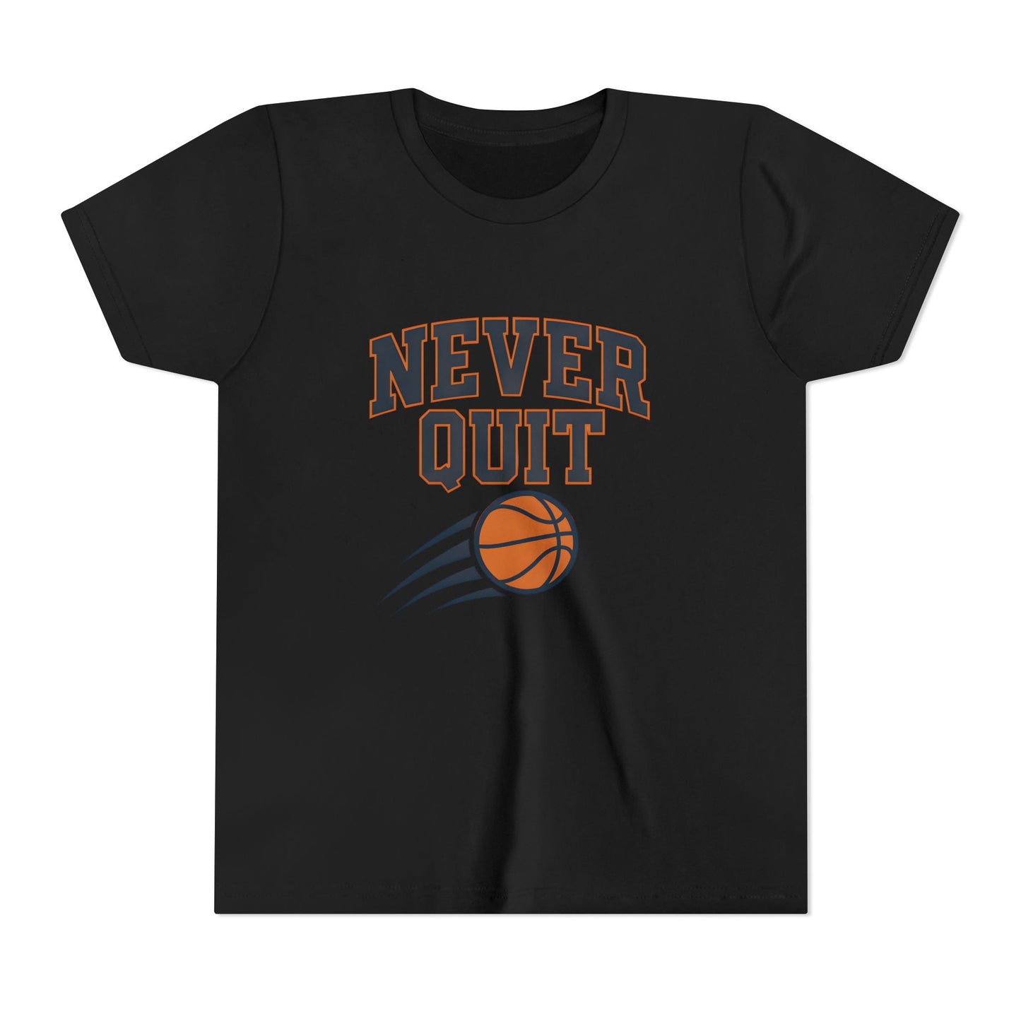 Never Quit Basketball Youth Short Sleeve Tee