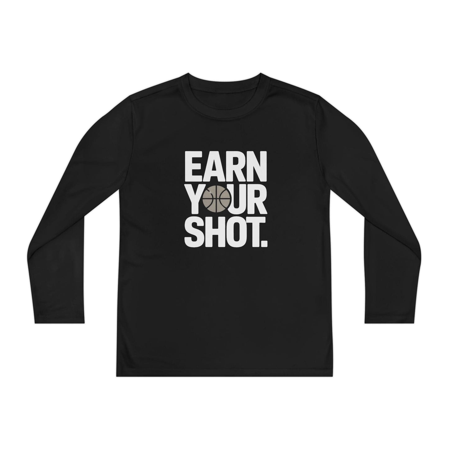 Earn Your Shot Youth Long Sleeve Competitor Tee