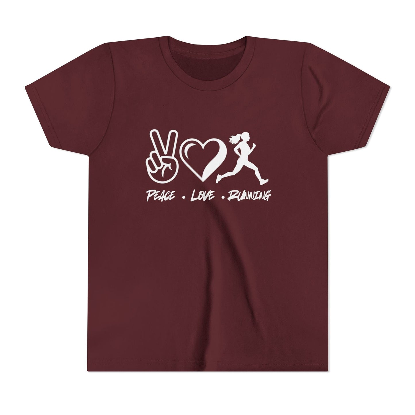 Peace • Love • Running Youth Short Sleeve Tee