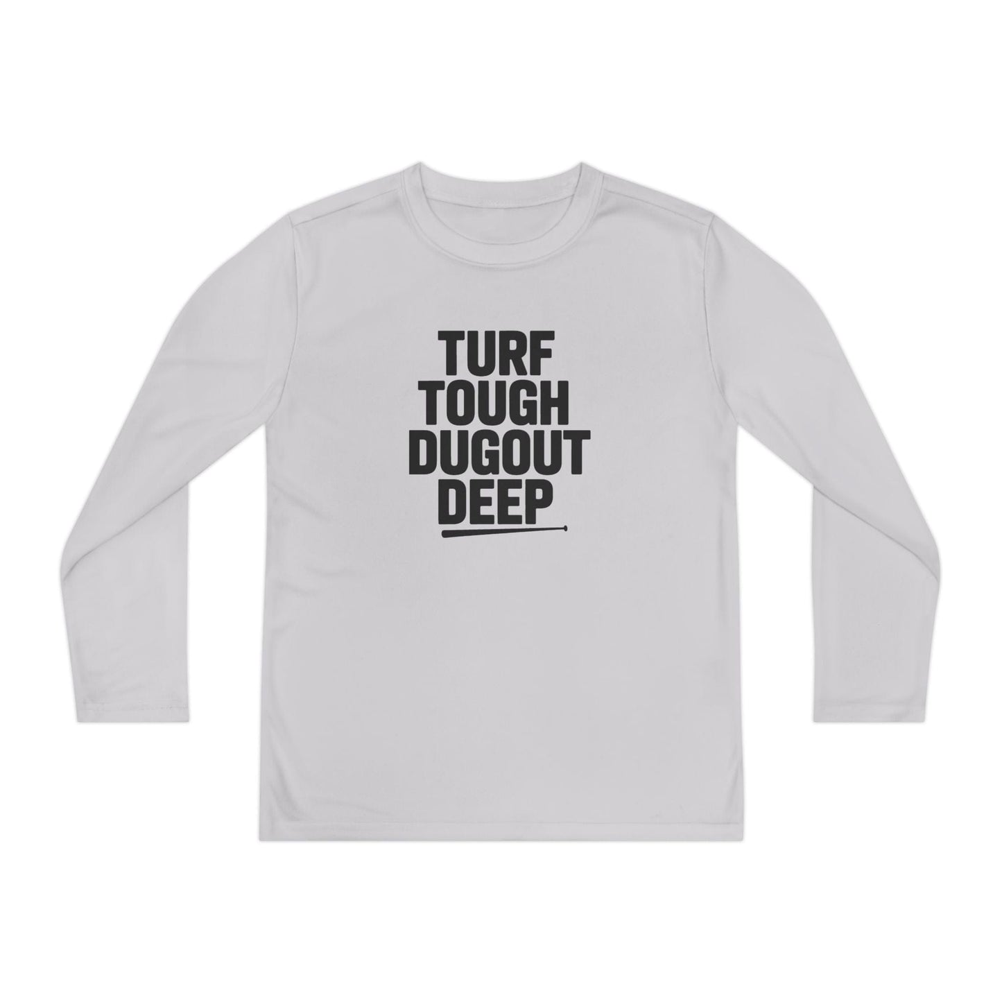 Turf Tough, Dugout Deep Youth Long Sleeve Competitor Tee