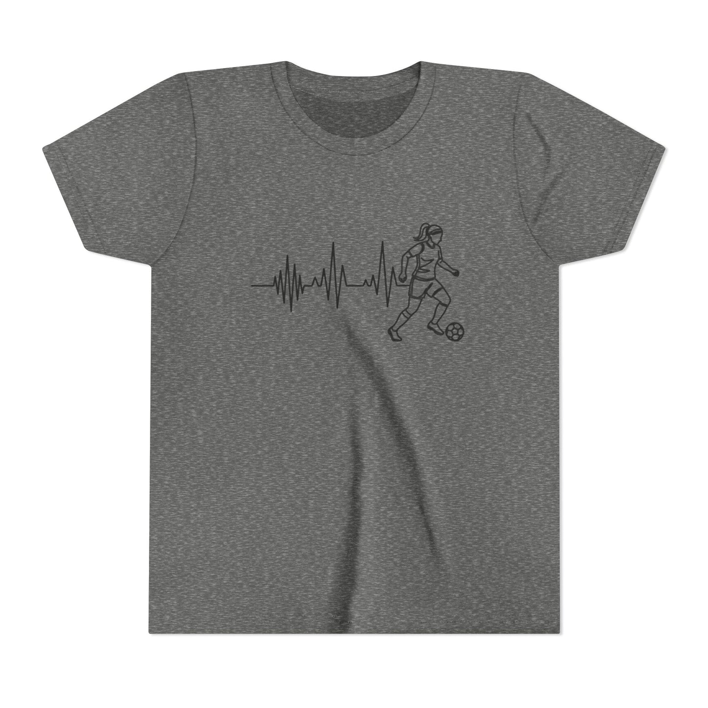 Soccer Heartbeat Youth Short Sleeve Tee