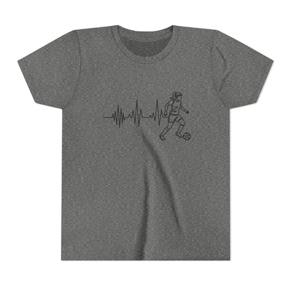 Soccer Heartbeat Youth Short Sleeve Tee