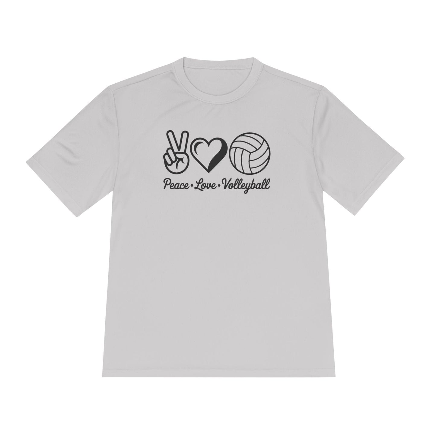 Peace • Love • Volleyball Unisex Moisture Wicking Tee