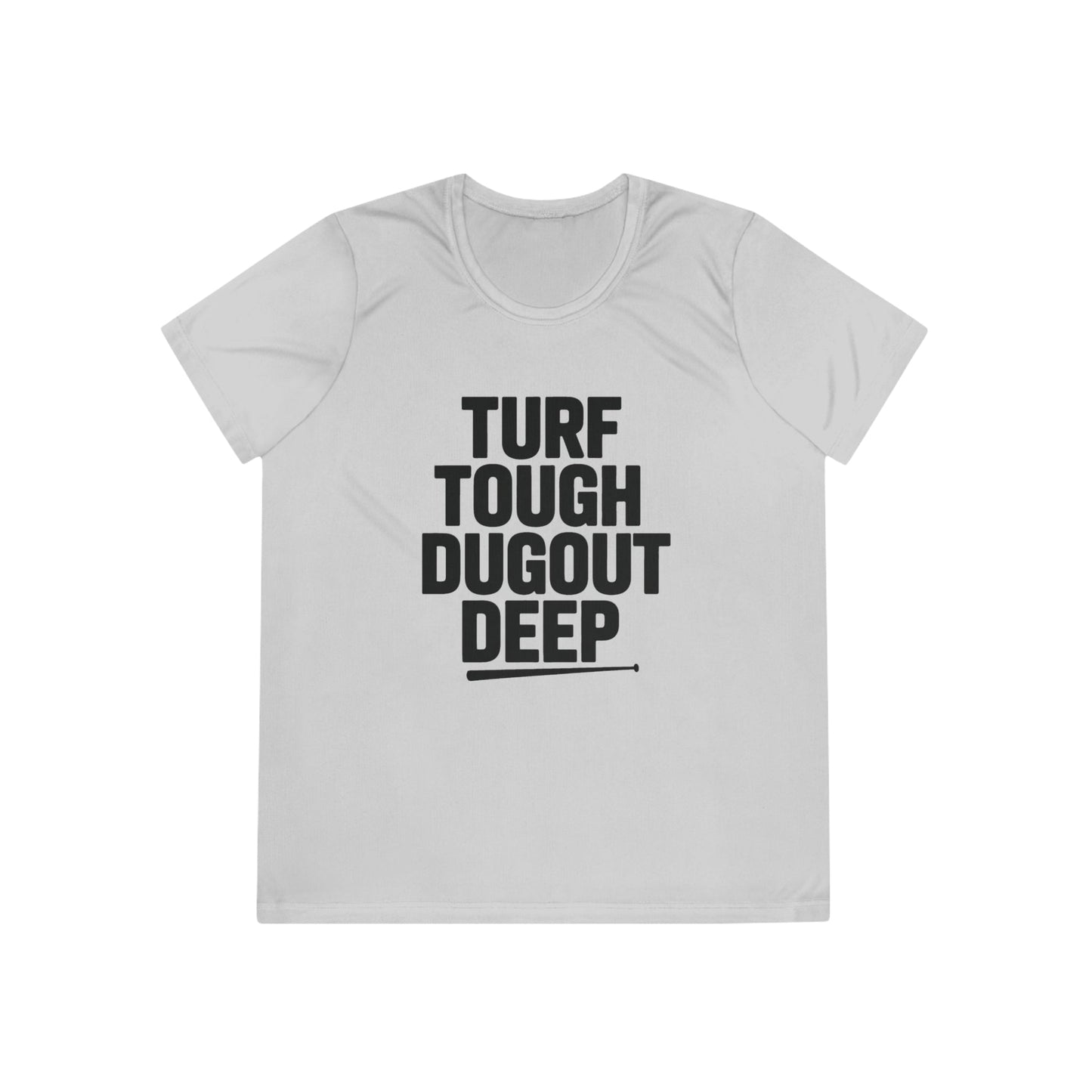 Turf Tough, Dugout Deep Ladies Moisture Wicking Tee