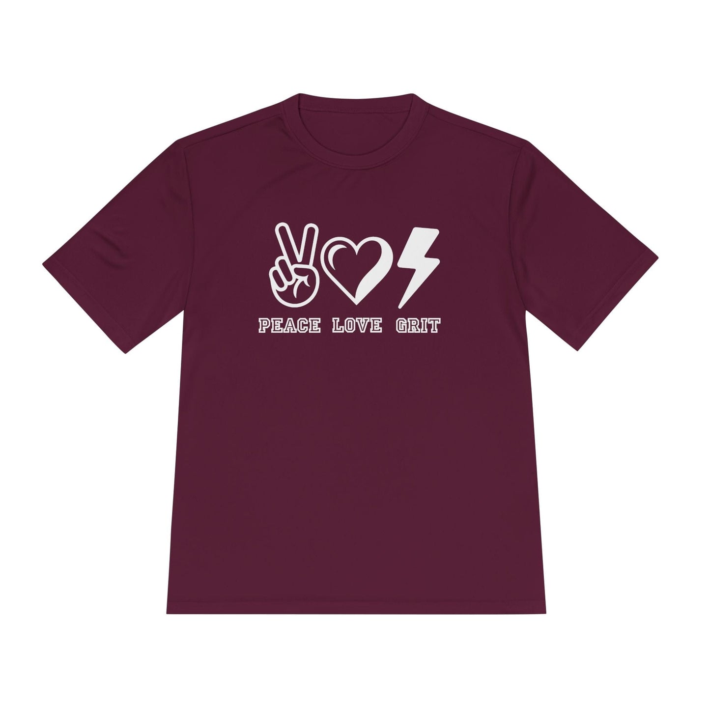 Peace, Love, Grit Unisex Moisture Wicking Tee
