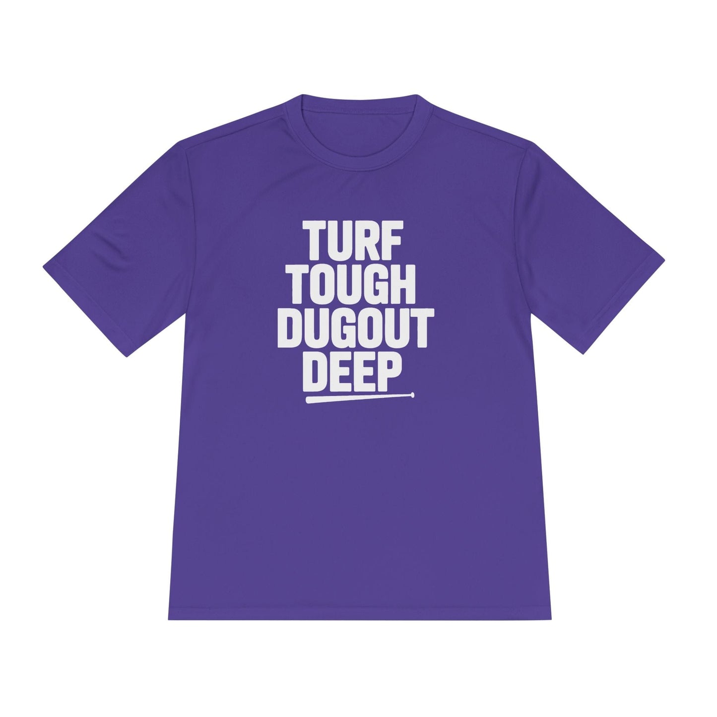 Turf Tough, Dugout Deep Unisex Moisture Wicking Tee