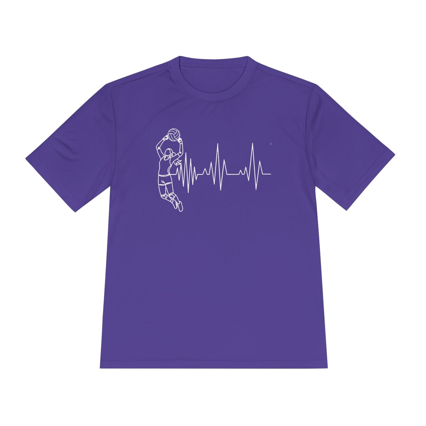 Volleyball Heartbeat Unisex Moisture Wicking Tee