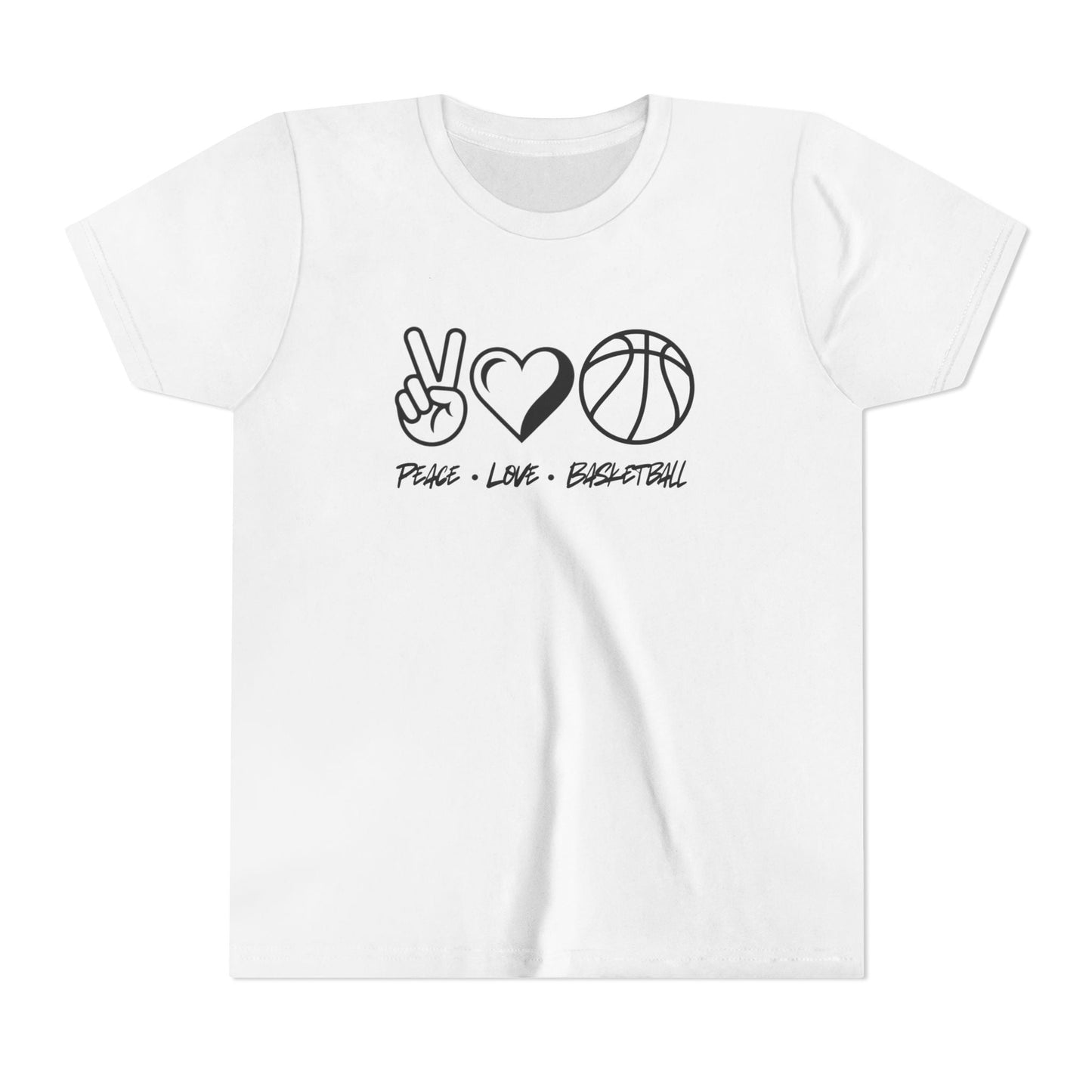 Peace • Love • Basketball Youth Short Sleeve Tee