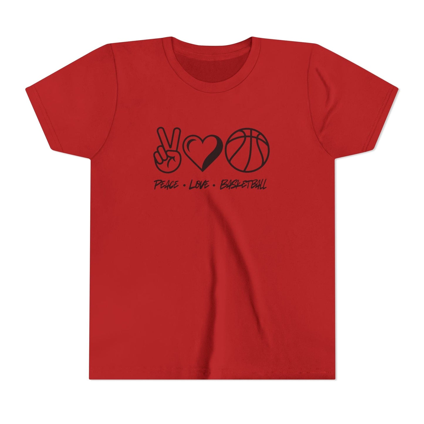 Peace • Love • Basketball Youth Short Sleeve Tee