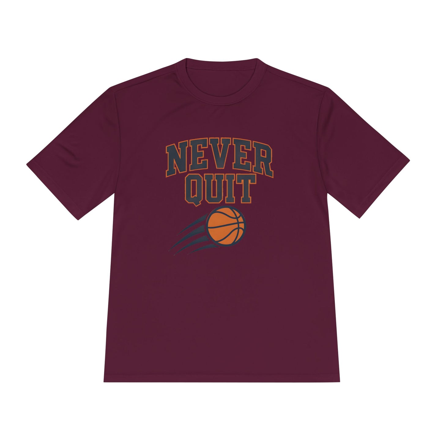 Never Quit Basketball Unisex Moisture Wicking Tee