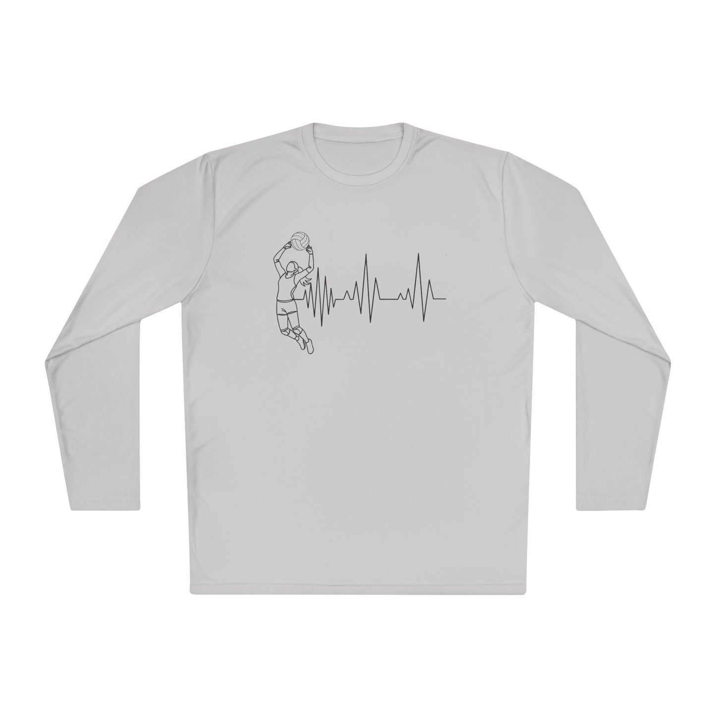 Volleyball Heartbeat  Lightweight Long Sleeve Tee