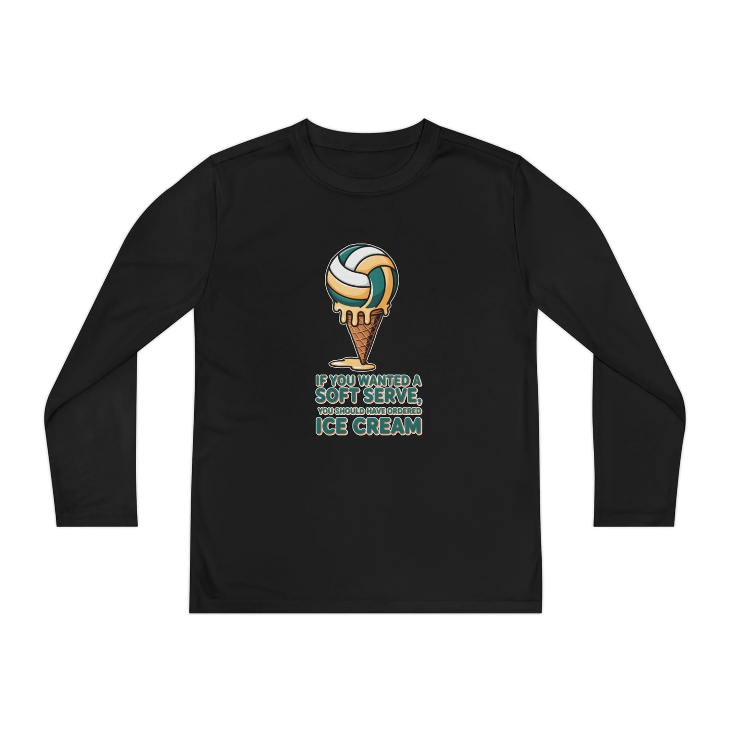 Soft Serve Ice Cream Youth Long Sleeve Competitor Tee