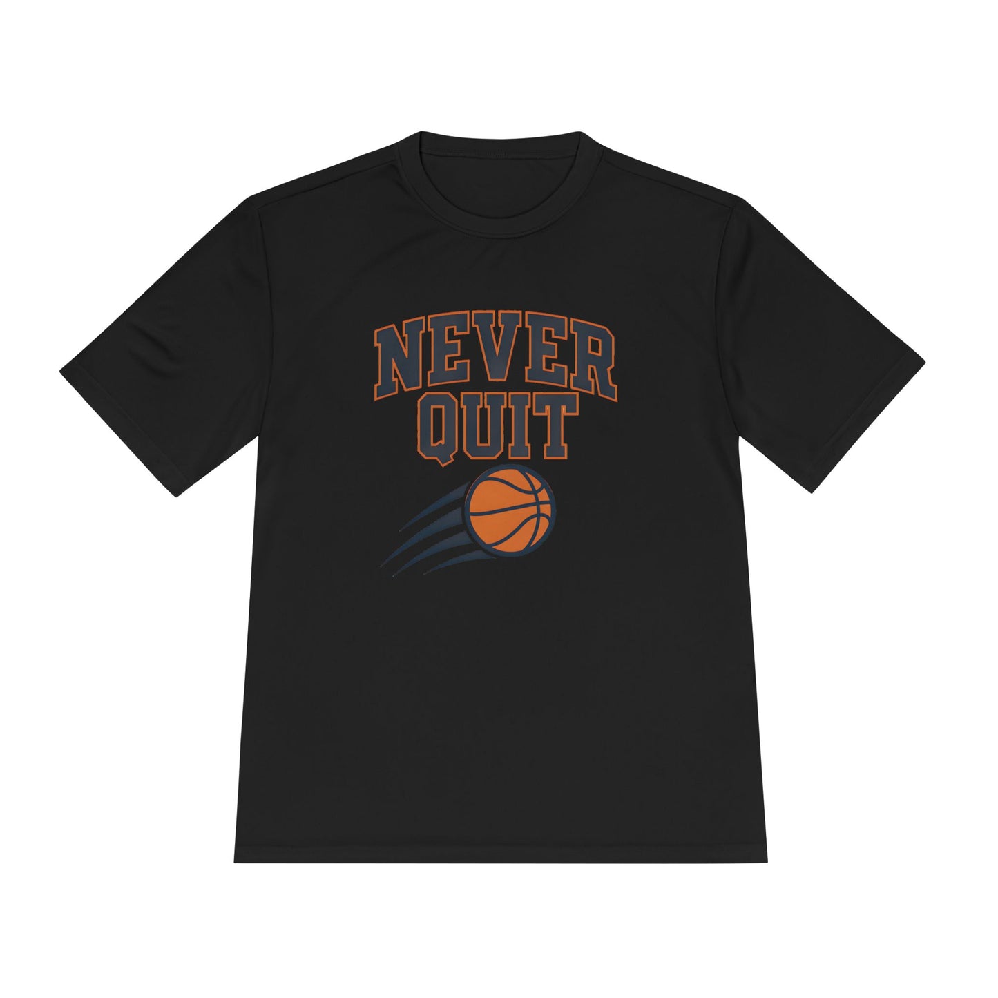 Never Quit Basketball Unisex Moisture Wicking Tee