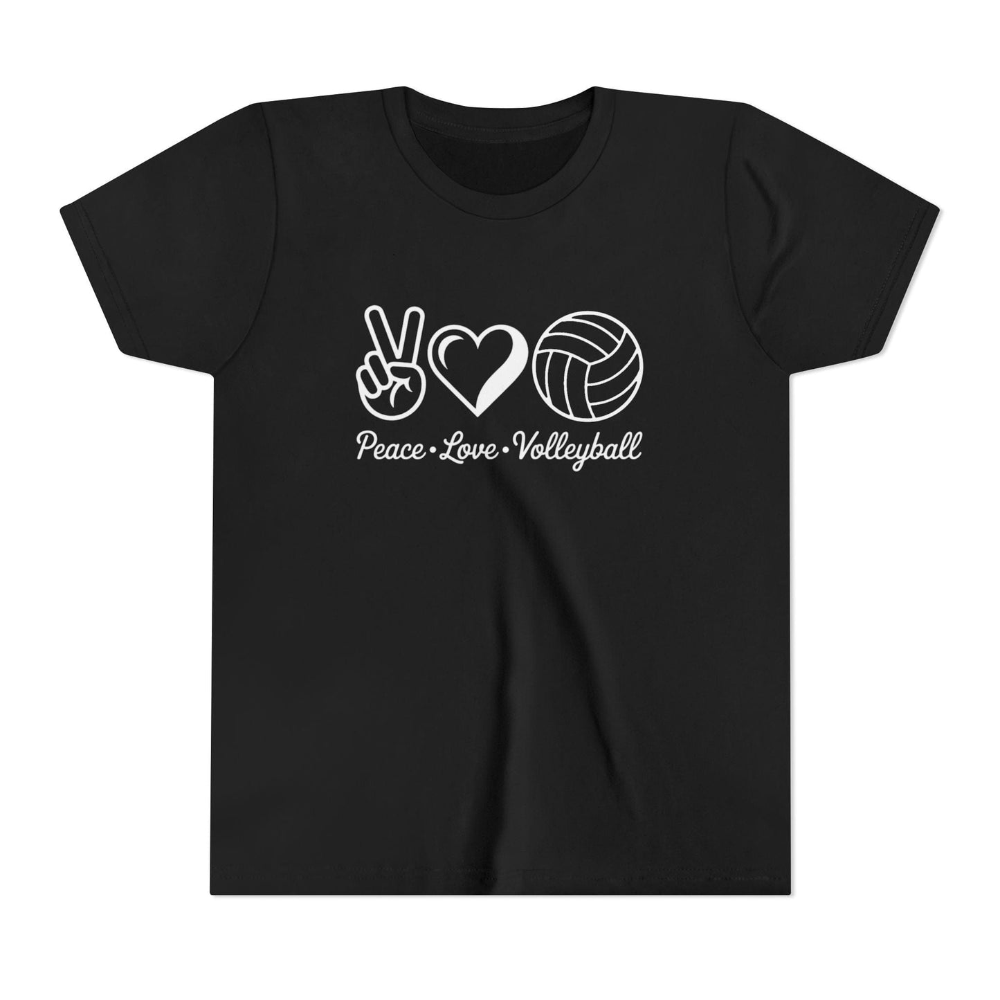 Peace • Love • Volleyball Youth Short Sleeve Tee