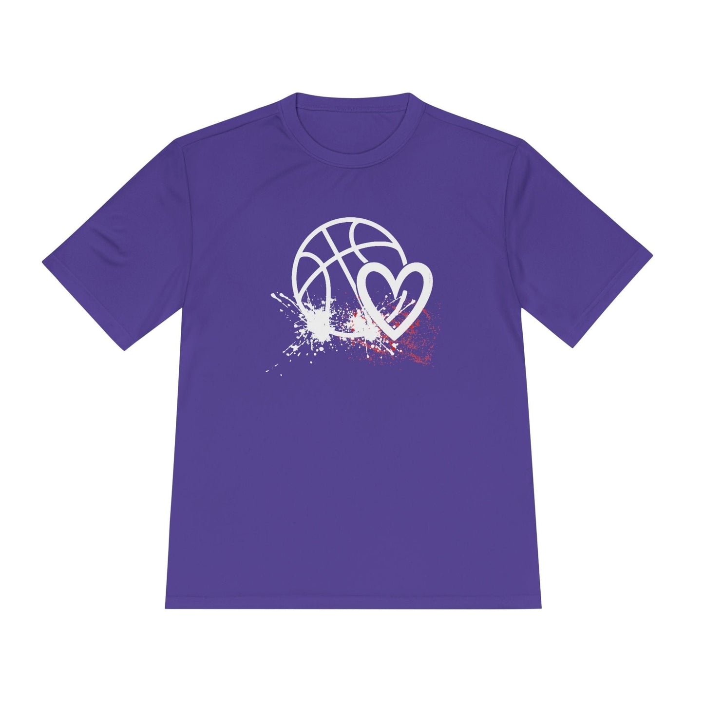 Basketball Is Her Heartbeat Unisex Moisture Wicking Tee
