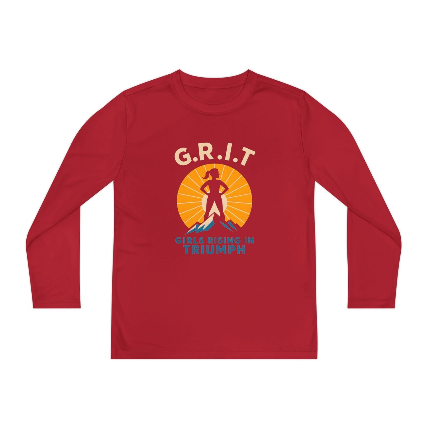 Girls Rising In Triumph Youth Long Sleeve Competitor Tee