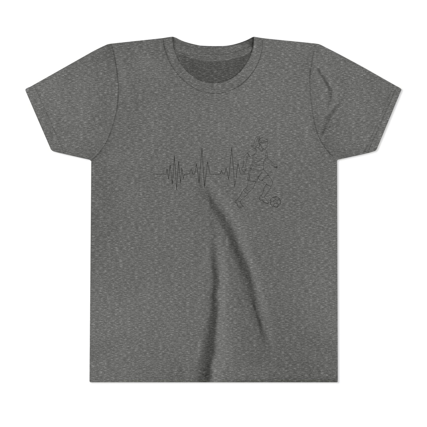 Soccer Heartbeat Youth Short Sleeve Tee