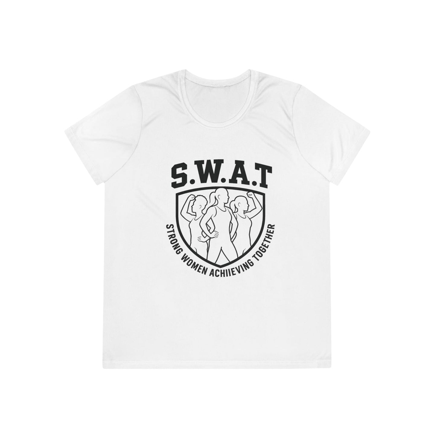 S.W.A.T – Strong Women Achieving Together Ladies Moisture Wicking Tee