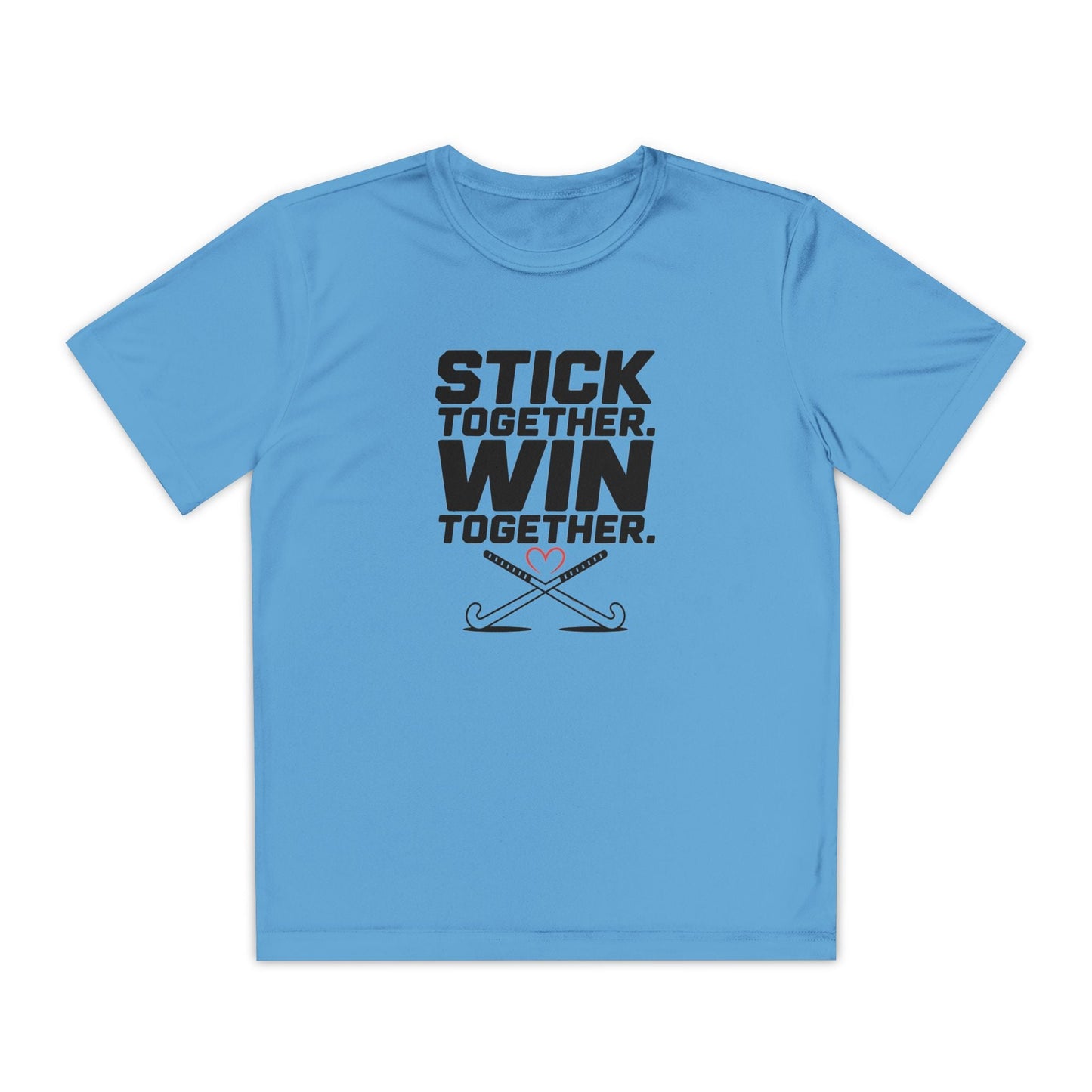 Stick Together. Win Together  Youth Moisture Wicking Tee