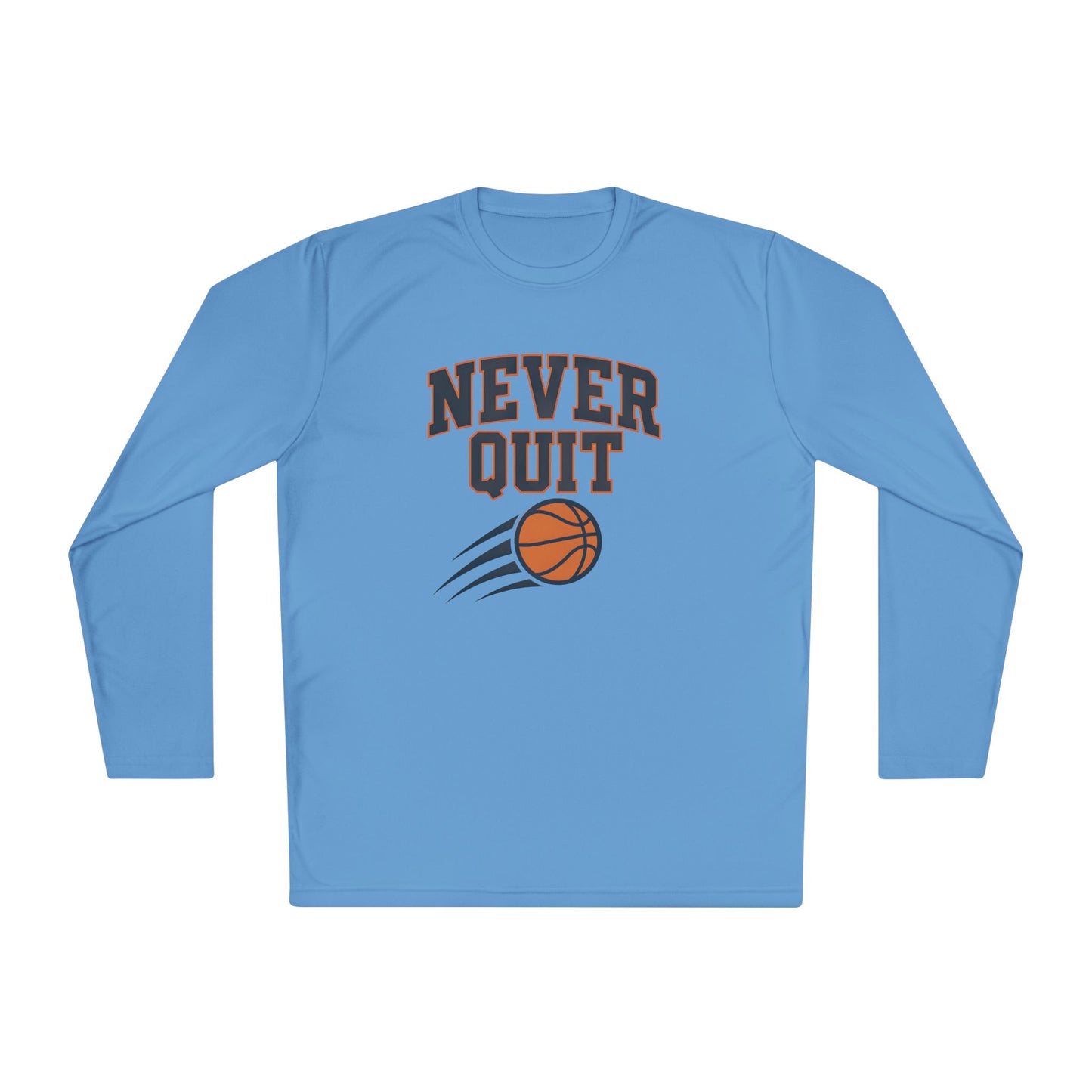 Never Quit Basketball Lightweight Long Sleeve Tee