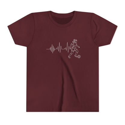 Soccer Heartbeat Youth Short Sleeve Tee