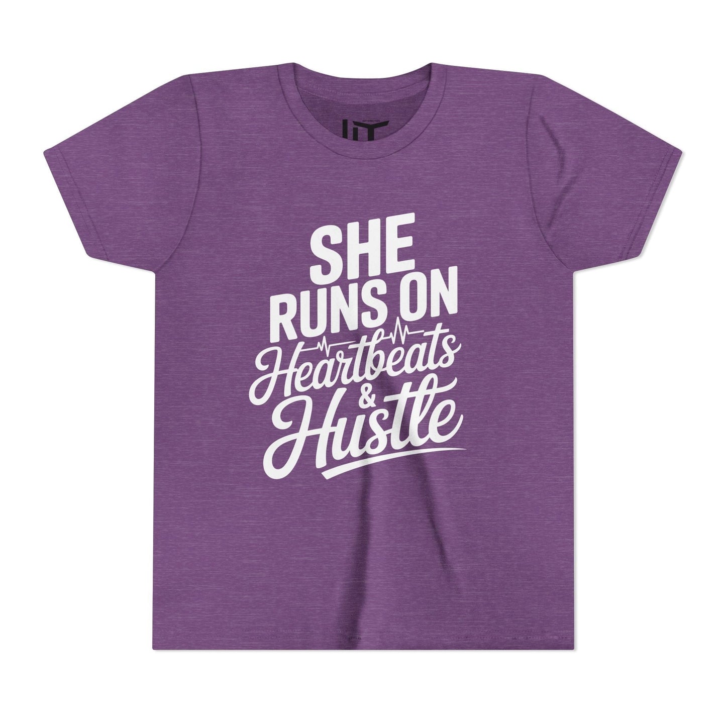 Heartbeats And Hustle Youth Short Sleeve Tee