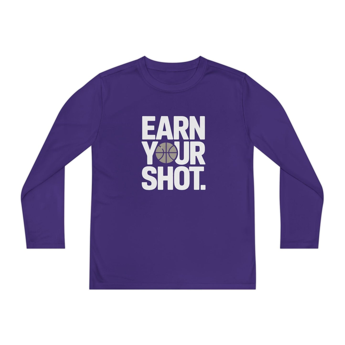 Earn Your Shot Youth Long Sleeve Competitor Tee