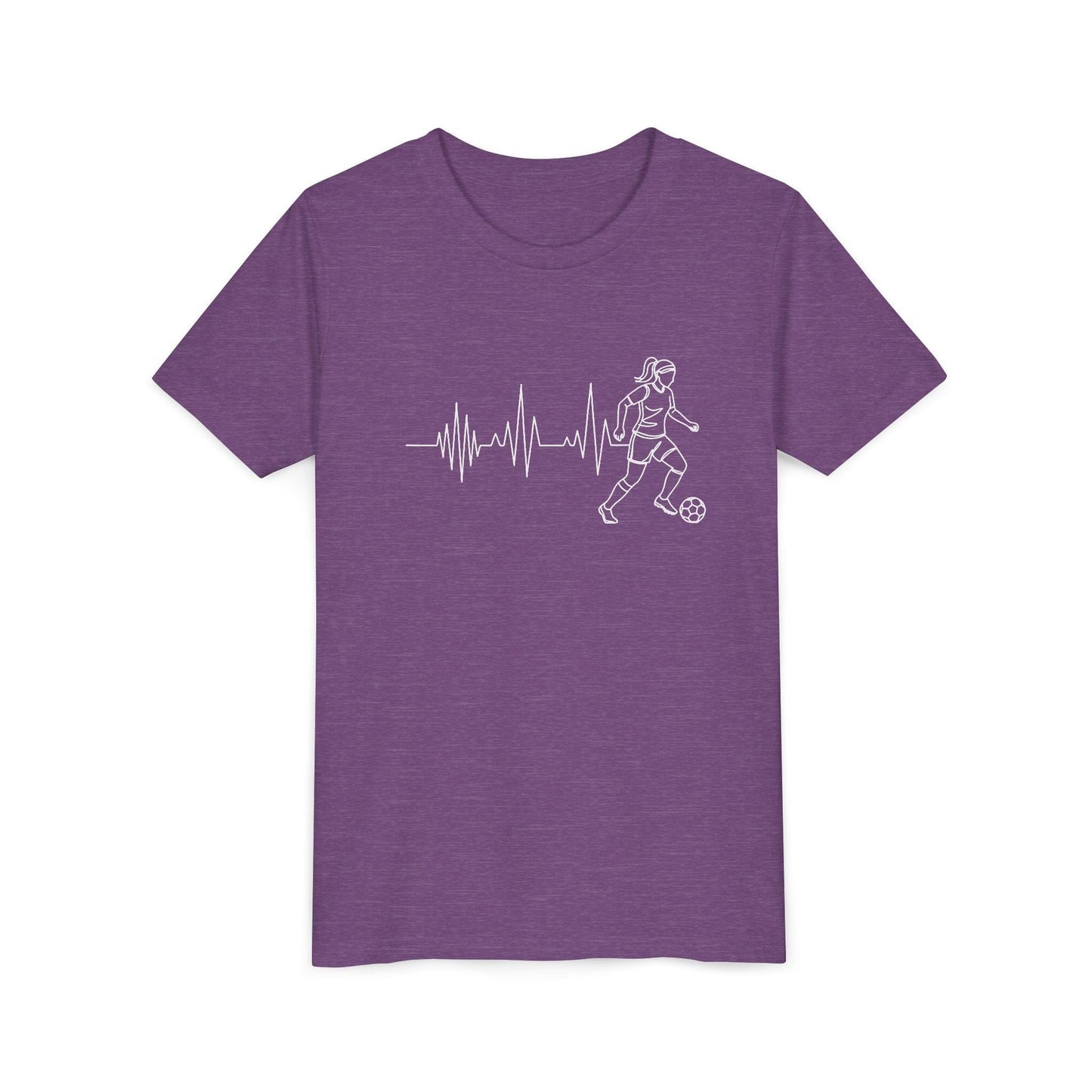 Soccer Heartbeat Youth Short Sleeve Tee
