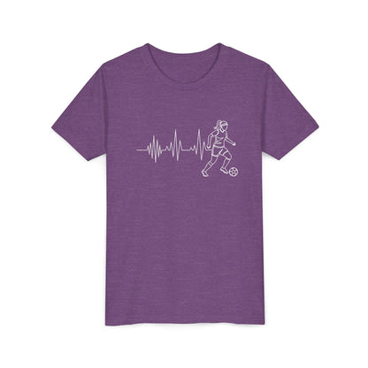 Soccer Heartbeat Youth Short Sleeve Tee