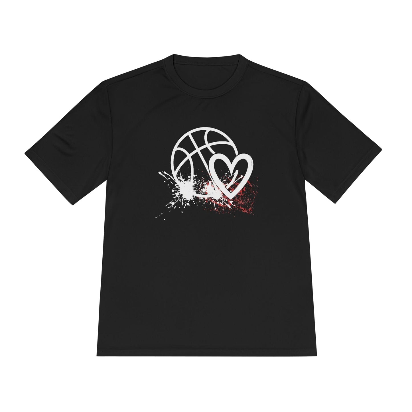 Basketball Is Her Heartbeat Unisex Moisture Wicking Tee