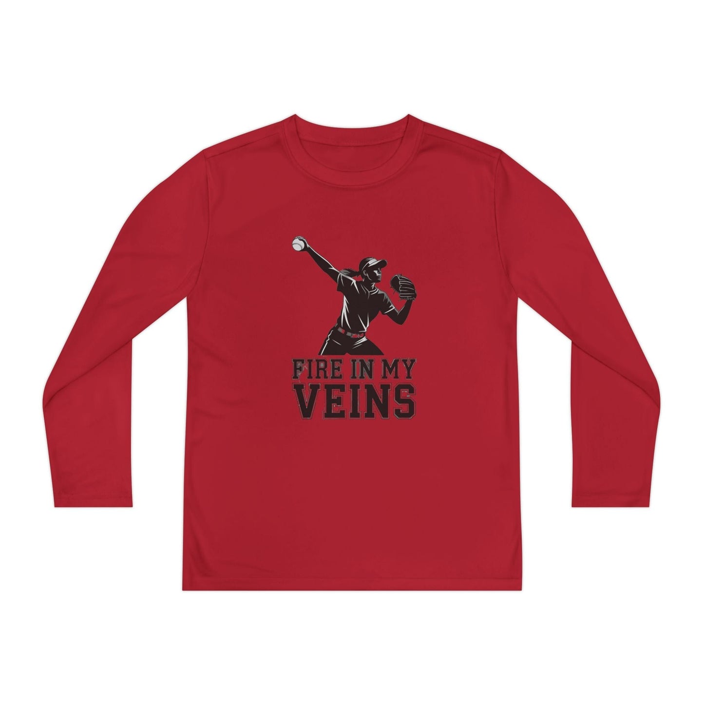 Fire In My Veins Youth Long Sleeve Competitor Tee
