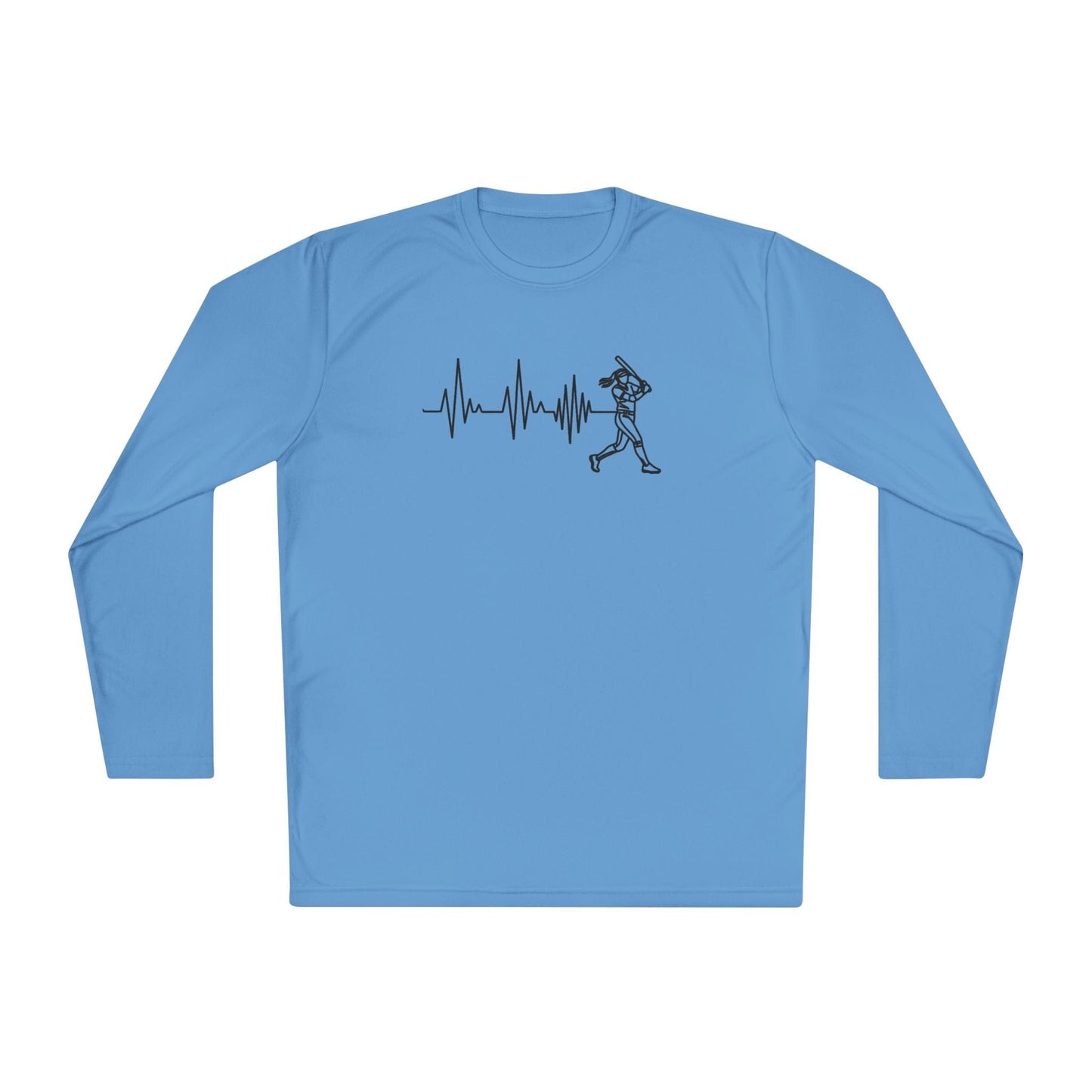 Softball Heartbeat Lightweight Long Sleeve Tee