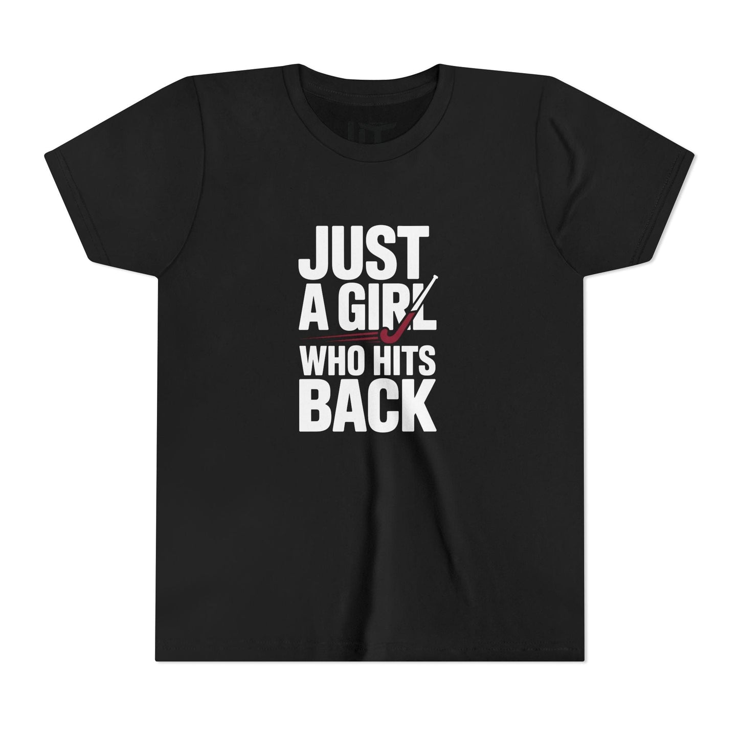 Just A Girl Who Hits Back  Youth Short Sleeve Tee
